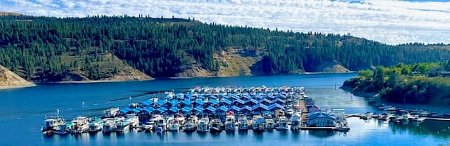 Two Rivers Marina on the water